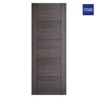 Vancouver 5 Panel Pre-Finished Ash Grey FD30 Fire Doors