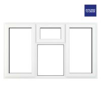 CWG Left & Right Side Hung with Top Opener Clear Triple Glazed White uPVC Window