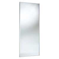 Sliding Mirror Door White Frame 914mm