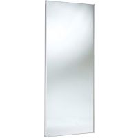 Sliding Mirror Door White Frame 762mm