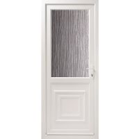 uPVC Rear  Door Set Obscure Glass  LHH 2XG 2090 x 840mm