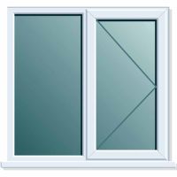 uPVC Window 1190 x 1040mm 2P RH Clear Glazed A Rated