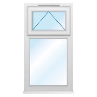uPVC Obscure Clear Glazed 2PTOV Window