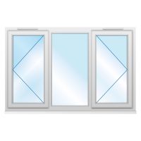 uPVC Clear Glazed 3P Windows