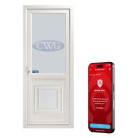Smart Security Clear Glazed Right-Hung uPVC Door Set 840 x 2085mm