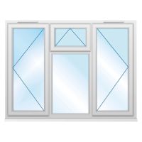 Smart Security Clear Glazed Four Pane uPVC Window 1770 x 1190mm