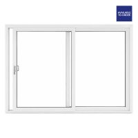 CWG Clear Glazed Left to Right White uPVC Sliding Patio Door