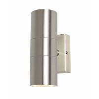 Zinc Leto Up And Down Wall Light Stainless Steel IP44