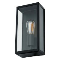 Zinc Minerva Box Lantern Black IP44