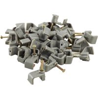 1.5mm Grey Twin & Earth Clips Pack 100