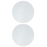20mm White Conduit Box Lids Pack of 2