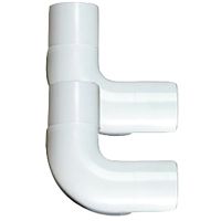 20mm White Conduit Inspection Elbow Pack of 2
