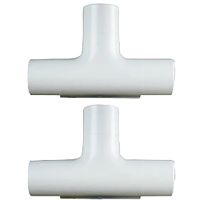 20mm White Conduit Inspection Tee Pack of 2