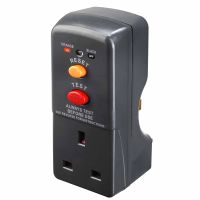 Masterplug Plug In RCD Safety Adaptor Non Latching
