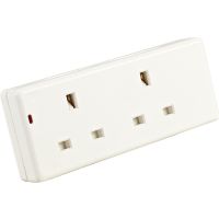 2 Gang 13A Resilient Extension Socket