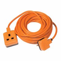 Masterplug 5m 1G Heavy Duty Orange Extension Lead