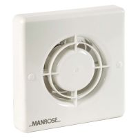 Manrose 100mm Quiet Wall Fan Timer Model