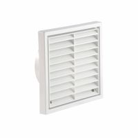 Manrose 100mm Louvre Grille Dual Duct Fitting