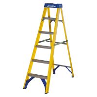 Werner Fibreglass Swing Back Step Ladder