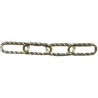 Brass Plated Decorative Twist Chain 3.4mm x 2m