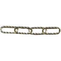 Brass Plated Decorative Twist Chain 3.4mm x 2m