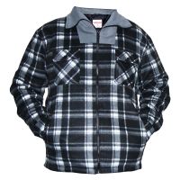 Black Check Padded Work Shirt