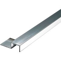 Silver Aluminium Tile Edge Trim 25 x 9mm x 2.4m