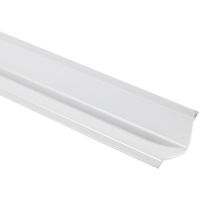 White L Shaped Overtile Bath Trim 1.8m