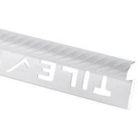 White PVC Rope Profile Tile Trim 7 x 2.5 x 2440mm