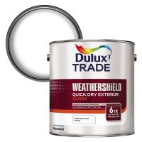 Dulux Trade Weathershield Quick Drying Exterior Gloss Brilliant White 2.5ltr