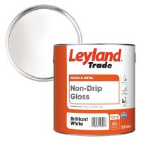 Leyland Trade Non Drip Gloss Brilliant White 2.5ltr