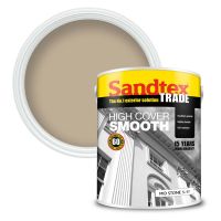 Sandtex High Cover Smooth Masonry Paint Mid Stone 5ltr
