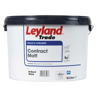 Leyland Trade Contract Matt Emulsion Brilliant White 10ltr