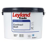 Leyland Trade Contract Matt Emulsion Brilliant White 10L