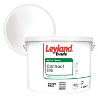 Leyland Trade Contract Silk Emulsion Brilliant White 10ltr