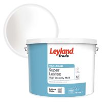 Leyland Trade Super Leytex Matt Emulsion Brilliant White 15L