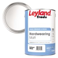 Leyland Trade Hardwearing Matt Emulsion Brilliant White 5ltr