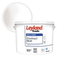 Leyland Trade Contract Matt Emulsion Brilliant White 15ltr