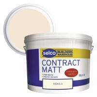Selco Contract Matt Emulsion Magnolia 10ltr