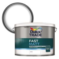 Dulux Trade Fast Matt Emulsion White 10ltr