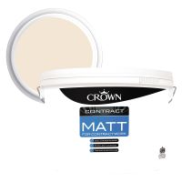 Crown Contract Matt for Contractors Emulsion Magnolia 10ltr