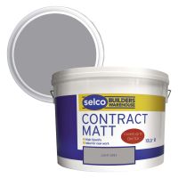 Selco Contract Matt Emulsion Light Grey 10ltr