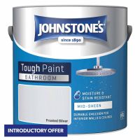 Johnstones Bathroom Mid Sheen Emulsion Frosted Silver 2.5ltr
