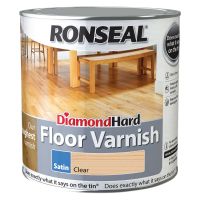 Ronseal Diamond Hard Clear Satin Floor Varnish