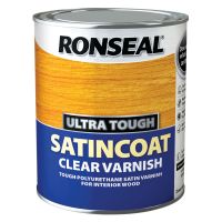 Ronseal Ultra Tough Satincoat Varnish Clear 750ml