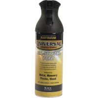 Rust-Oleum Universal All-Surface Spray Paint Satin Black 400ml