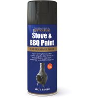 Rust-Oleum Stove & BBQ Paint Matt Black 400ml