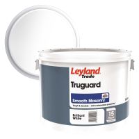 Leyland Trade Truguard Smooth Masonry Paint Brilliant White 10ltr