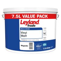 Leyland Trade Vinyl Matt Emulsion Magnolia 7.5ltr