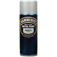 Hammerite Direct to Rust Metal Paint Smooth Silver 400ml Spray